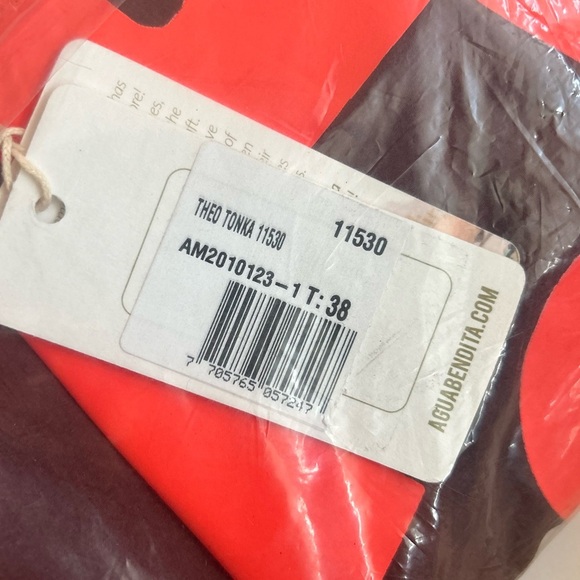 NWT Agua Bendita Theo Men’s Trunks Reversible Orange Sellout Size 38 - Picture 7 of 7